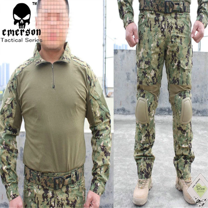 Emerson BDU Военная армейская Военная Униформа BDU Gen2 Боевая рубашка брюки с налокотниками наколенники AOR2 костюмы EM6924