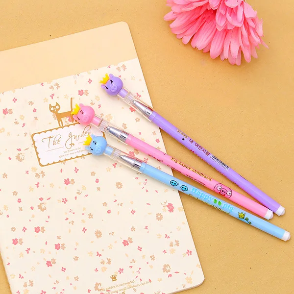 10 шт./партия милые школьные Мультяшные шариковые кавайные ручки корейские