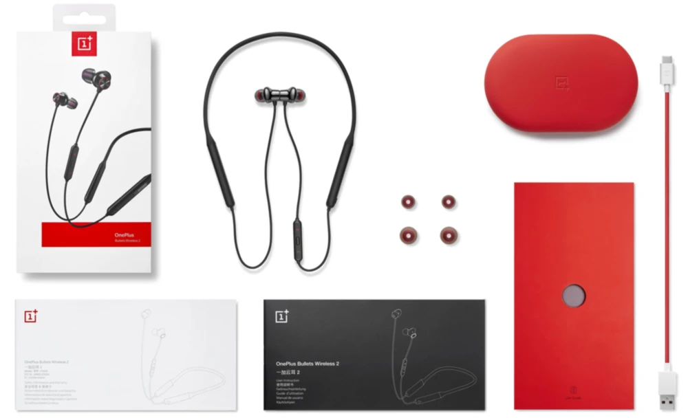 Официальный Oneplus Bullets беспроводной 2 Bluetooth наушники OnePlus Bullets 2 для Oneplus 7 Pro интерфейс Warp flash Charge функция
