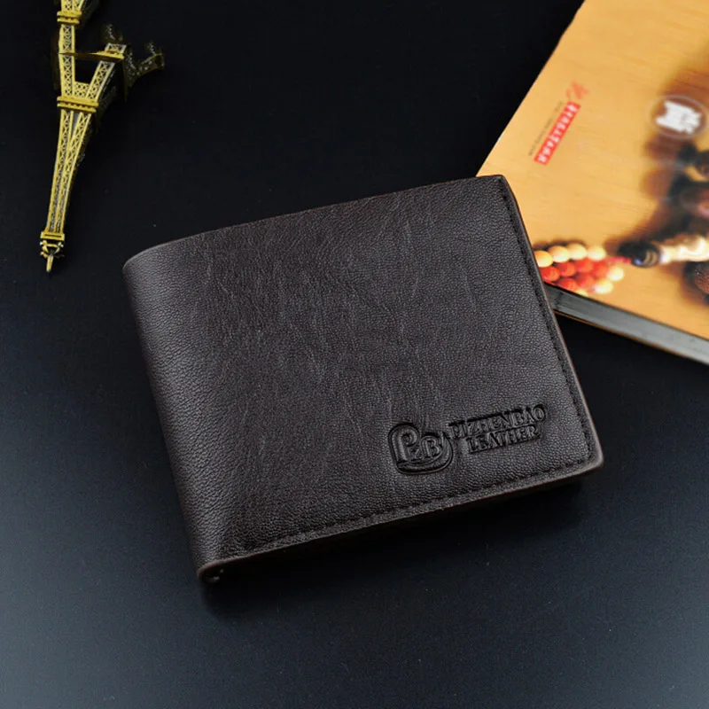 Мужские бумажники кошельки маленькие ПУ Модные прочные для кредитных ID карт