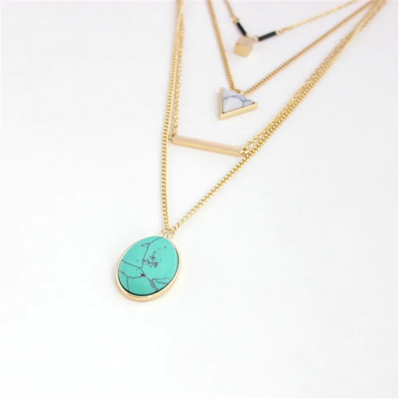 XQ 2015 Бесплатная доставка длинное многослойное женское ожерелье из белого