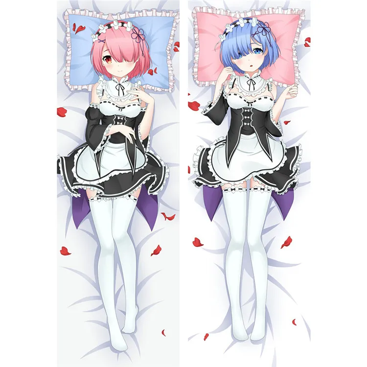 Re: Zero дакимакура с Новая наволочка Re жизнь в другом мире от нуля войлочный Emilia Присцилла костюм Феликс Аргайл Подушка Чехол - Цвет: 610090