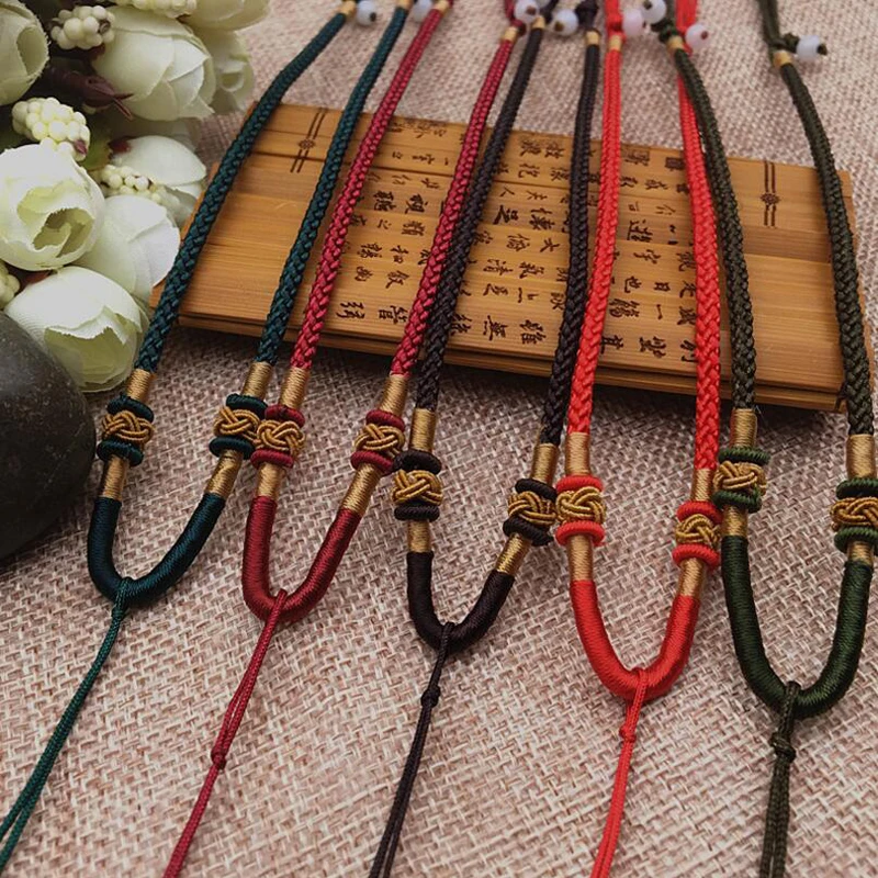 5 шт. регулируемый Плетеный шнурок для ожерелья|diy lanyards|jewelry lanyarddiy pendants for necklaces |