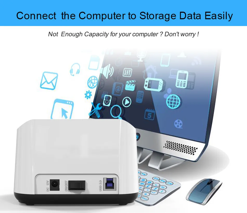 HD05 модернизированы! 2 отсека 2,5/3.5USB 3,0 на SATA HDD SSD док-станция двойной отсек док-станция с функцией клон разъем 12 ТБ чтение