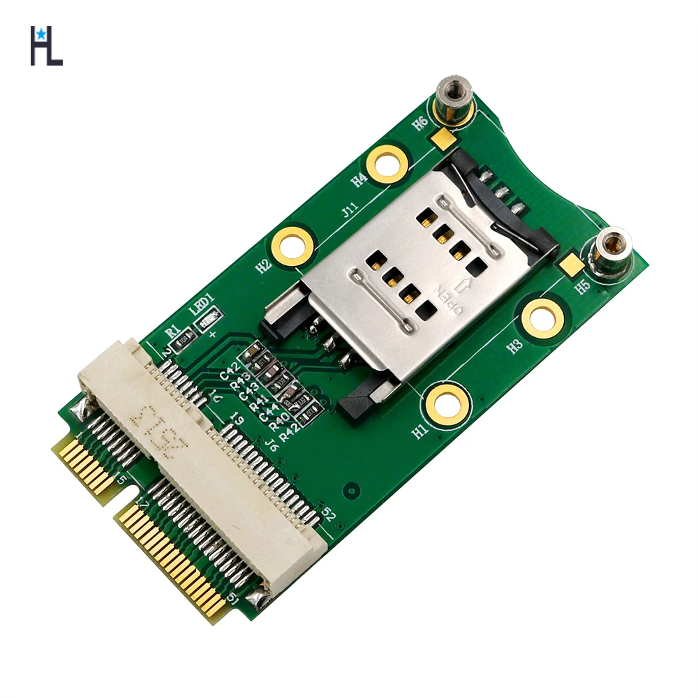 Мини адаптер PCI E со слотом для SIM карты 3G/4G WWAN LTE GPS мини e|Платы расширения| |