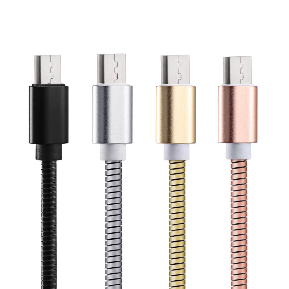 EPULA 1 м мягкий металлический USB C 3 Type зарядный кабель для зарядки и передачи данных