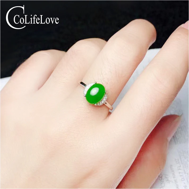 Ювелирные изделия colife Классический китайский стиль халцедон кольцо 2 CT