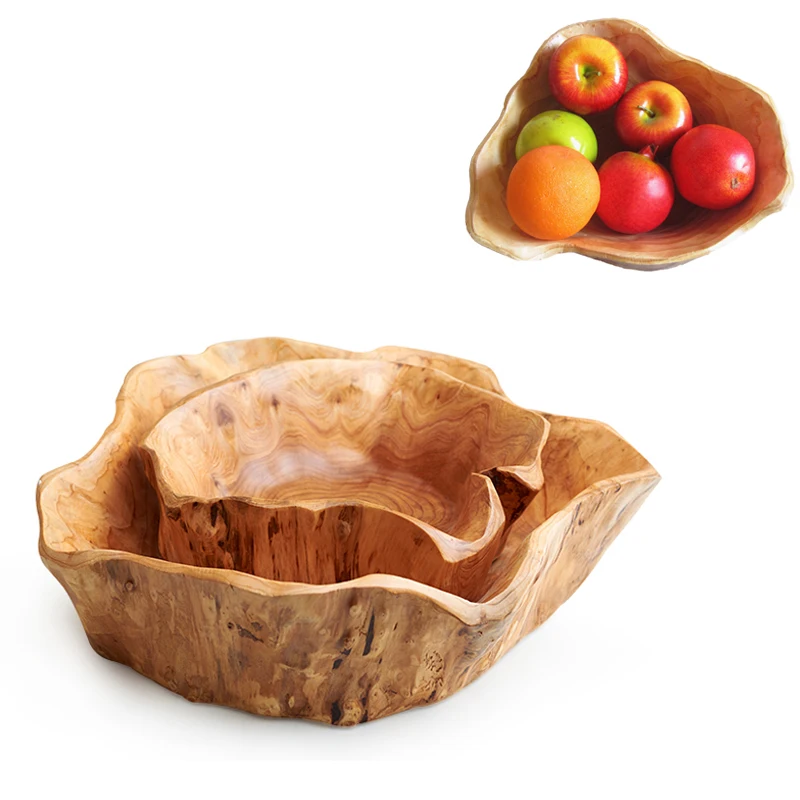 

2019 инновационная Деревянная миска многослойная тарелка для конфет большая тарелка для сушеных фруктов сетчатый лоток для резьбы по дереву ...