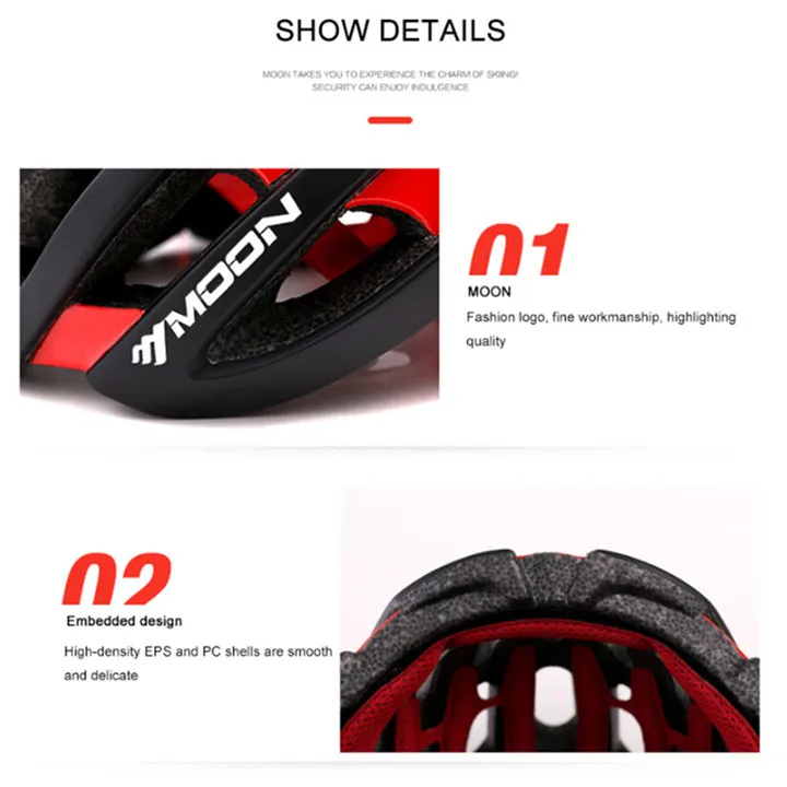 MTB велосипедный шлем MOON Ultralight/EPS в литой/Горный/Шоссейный/велосипедный шлем для взрослых велосипедный шлем casco ciclismo 5