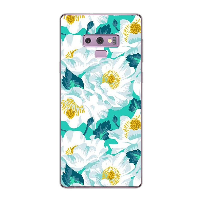 Ciciber чехол для телефона Samsung Galaxy Note 9 8 5 4 3 Note9 Note8 Note5 Мягкий ТПУ Flower |