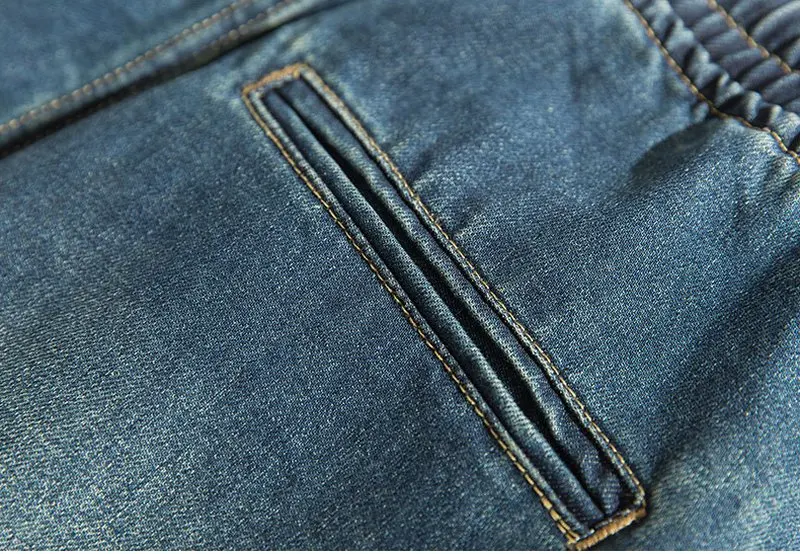 Tsingyi Denim Stretch Elastic Waist Jeans Men Blue Cargo Drawstring Harem Jeans Homme Cotton Plus Size Full Length Pants