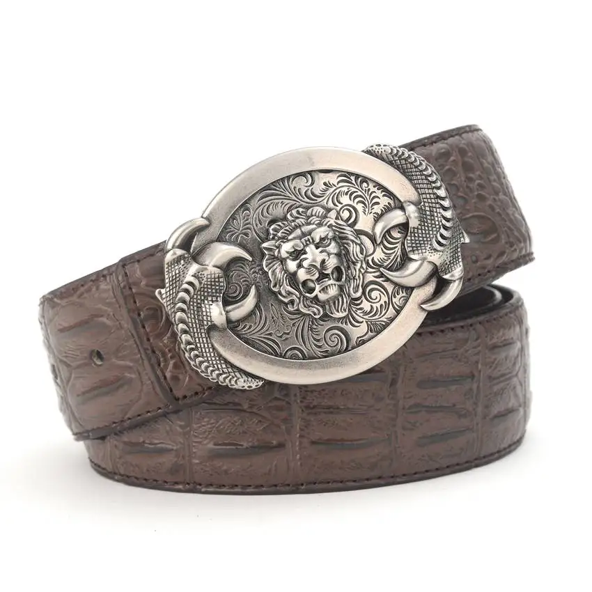Мужской ремень Ceinture Cuir Homme Роскошный кожаный ремень для мужчин из коровьей кожи дизайнерские ремни мужские Ширина: 115 см. Длина: 120-см - Цвет: style 15