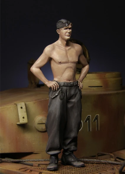 1/35 набор моделей фигурок из смолы 118 WSS Panzer Crewman One несобранные неокрашенные