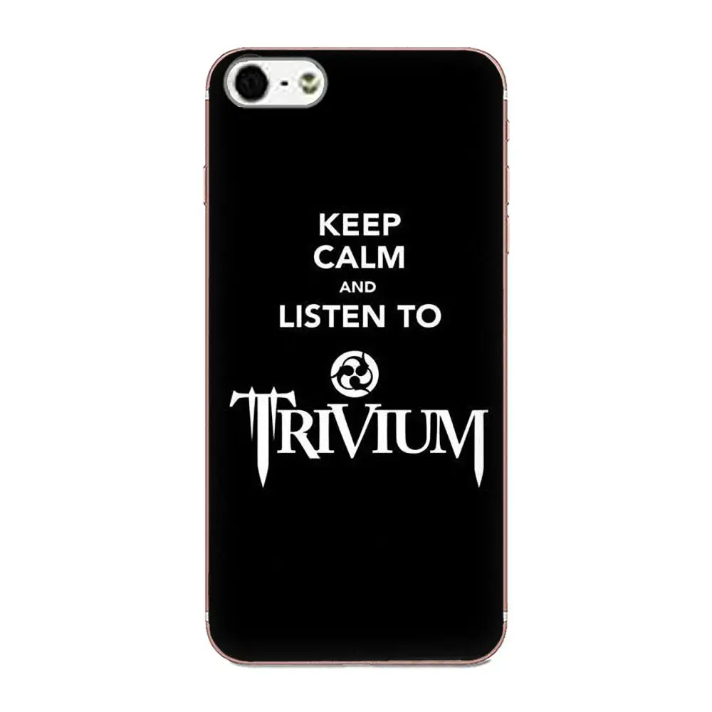 Металлический рок-браслет Trivium для Apple iPhone 4 4S 5 5C 5S SE 6 6S 7 8 Plus X XS Max XR мягкий чехол из