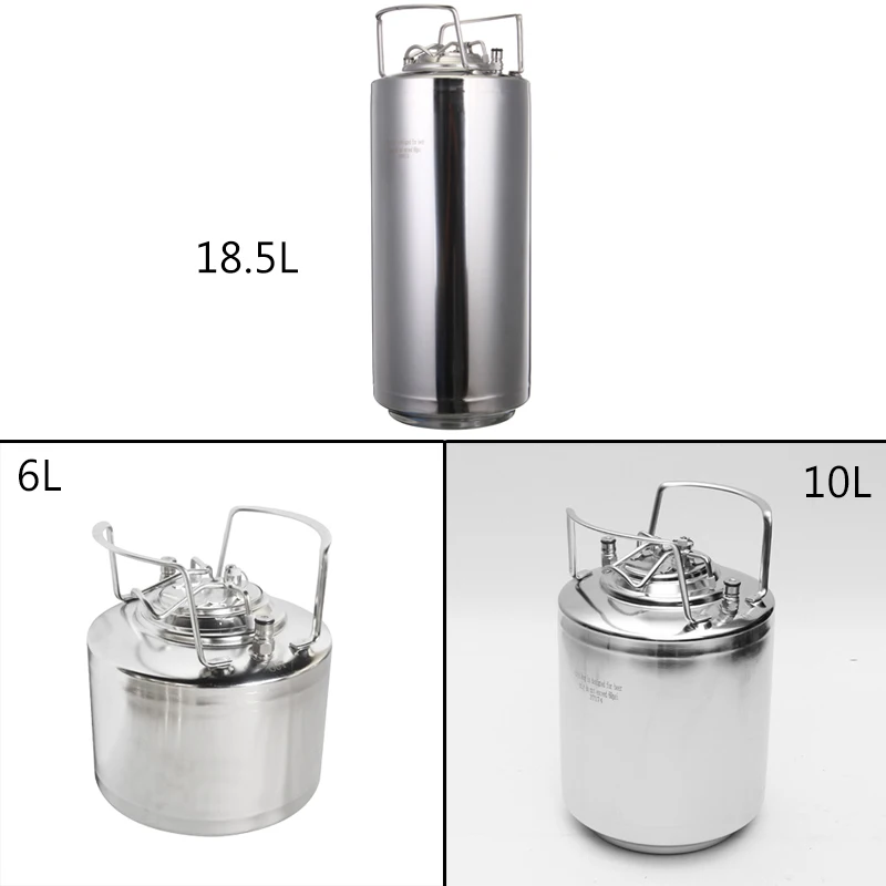6/10/18.5L Нержавеющая сталь Homebrew Ворчун мини бочонок пивоварня герметичность верхней крышки бутылки пива домашнего пивоварения изготовления Бар Инструмент