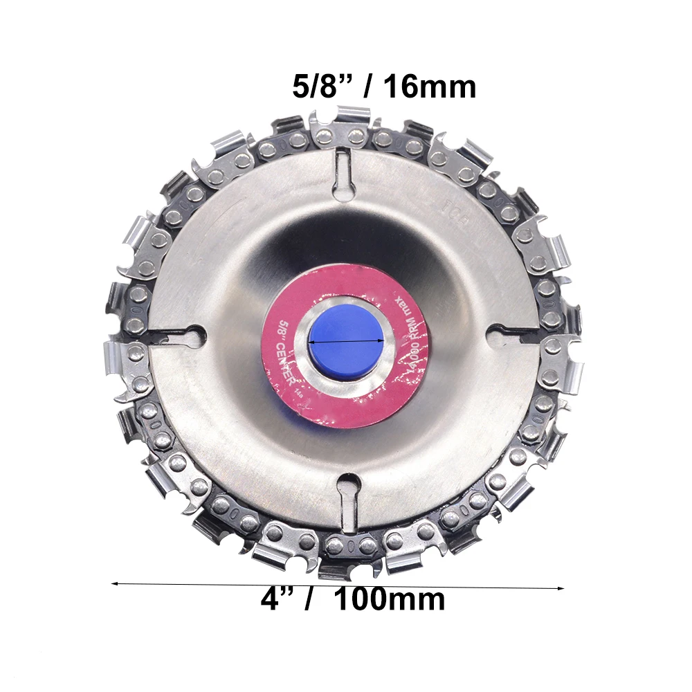 Woodworking 16MM 3/5" Chain Plate Angle Grinding Wheel Wood Carving Disc for Grinder | Инструменты