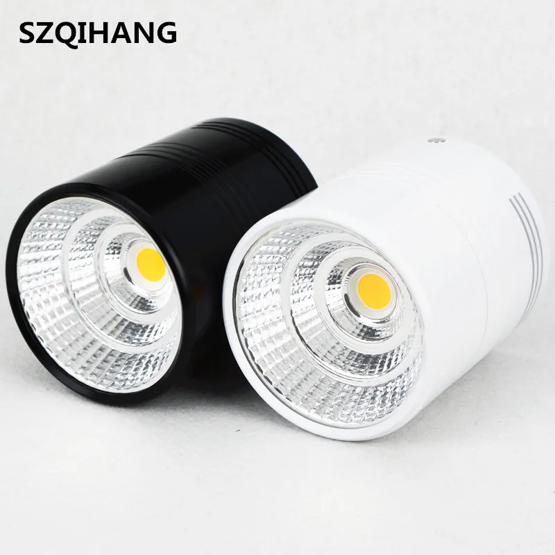 

10W 12W 15W 20W LED Downlight Surface Mounted COB Downlight AC110/220V High Lumen Home Luminaire Led spot light with led driver