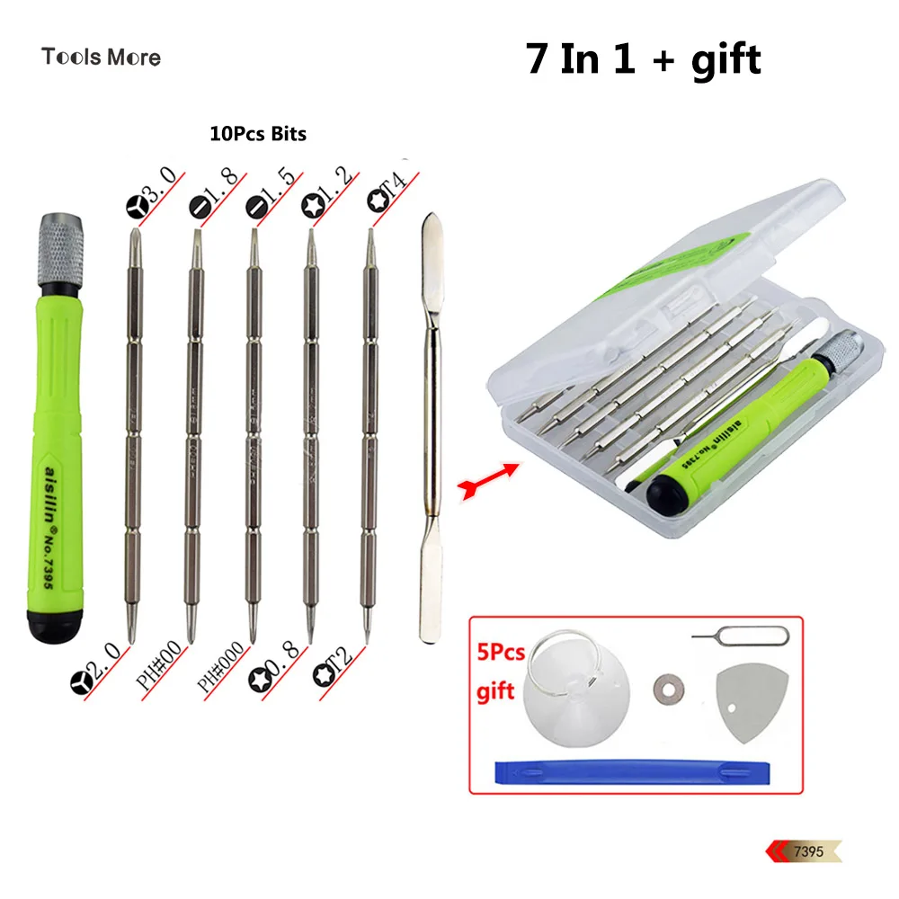 7 шт. y тип Y #00 #0 5 точечный Pentalobe 2 0 щелевой 1 8 PH00 PH000 T5 T6 T7 Torx Набор отверток для