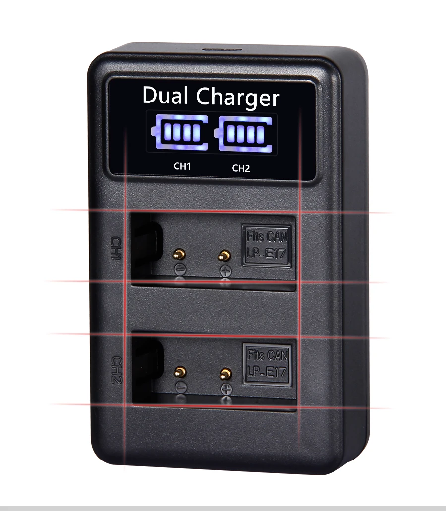Mamen 2 шт. LP-E17 LPE17 LP E17 цифровой батарейный блок+ USB ЖК-дисплей двойной Зарядное устройство для цифровой однообъективной зеркальной камеры Canon EOS M3 M5 M6 поцелуй X8i 750D 760D T6i T6s 800D