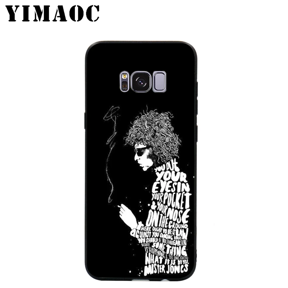 YIMAOC Bob Dylan Soft Case for Samsung Galaxy S10 S10e S9 S8 A6 Plus S7 S6 Edge A7 A5 A3 J6 Note 9 8 |
