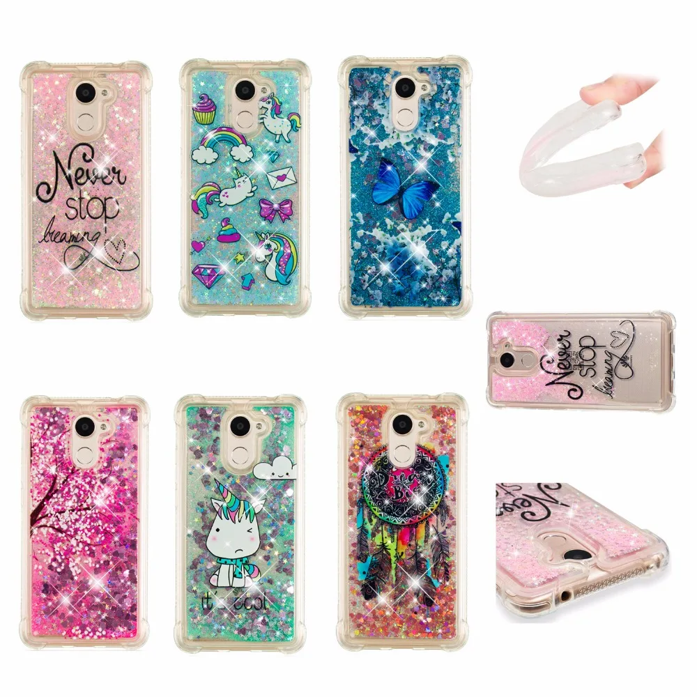 Для huawei Y7 Prime TRT-LX1 TRT LX1 Телефон Чехол Мягкий ТПУ Bling Плывун задняя крышка Coque для huawei Y7 TRT-L21 XT2