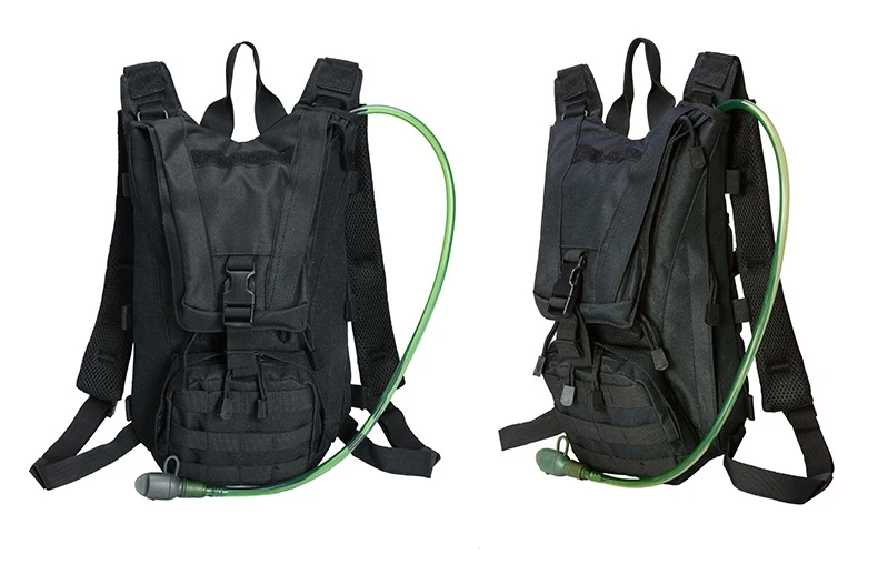 Black With Water bag 15L армейский тактический рюкзак 600D военные Пеший Туризм Велосипедный Спорт Рюкзаки на открытом воздухе Велоспорт Отдых на природе воды сумка 2.5L - Цвет: Black With Water bag