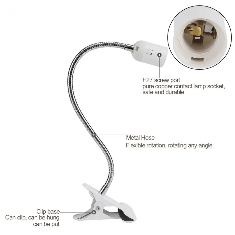 Перманентный макияж Татуировка лампа LED Настольная Клип Тату свет 360 градусов