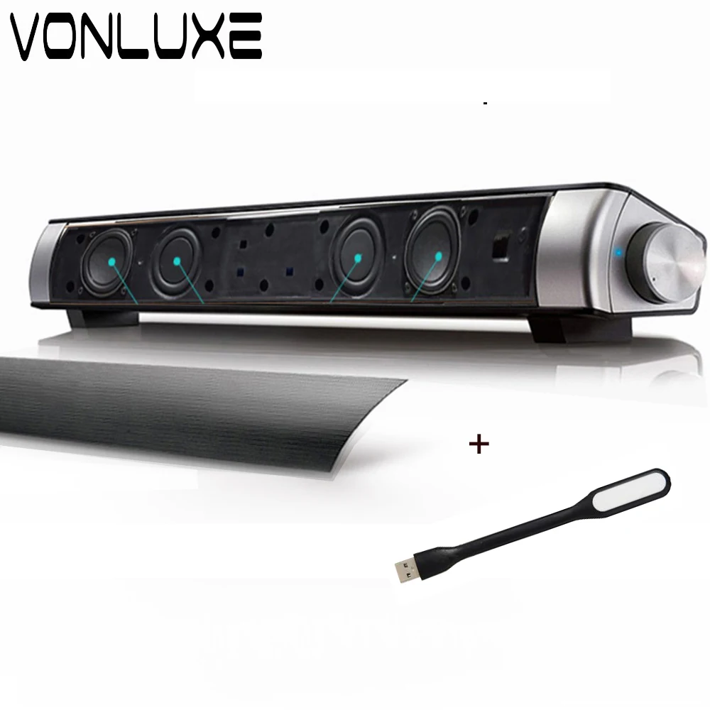 Vonluxe колонны для компьютера Bluetooth Динамик Саундбар ТВ Sound Bar домашний Театр