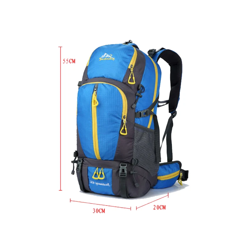 Nylon 45L Men Backpacks Waterproof Camping Hiking Sports Bags Women Travel Casual Large Capacity Rucksack For Climbing sac a dos | Спорт и