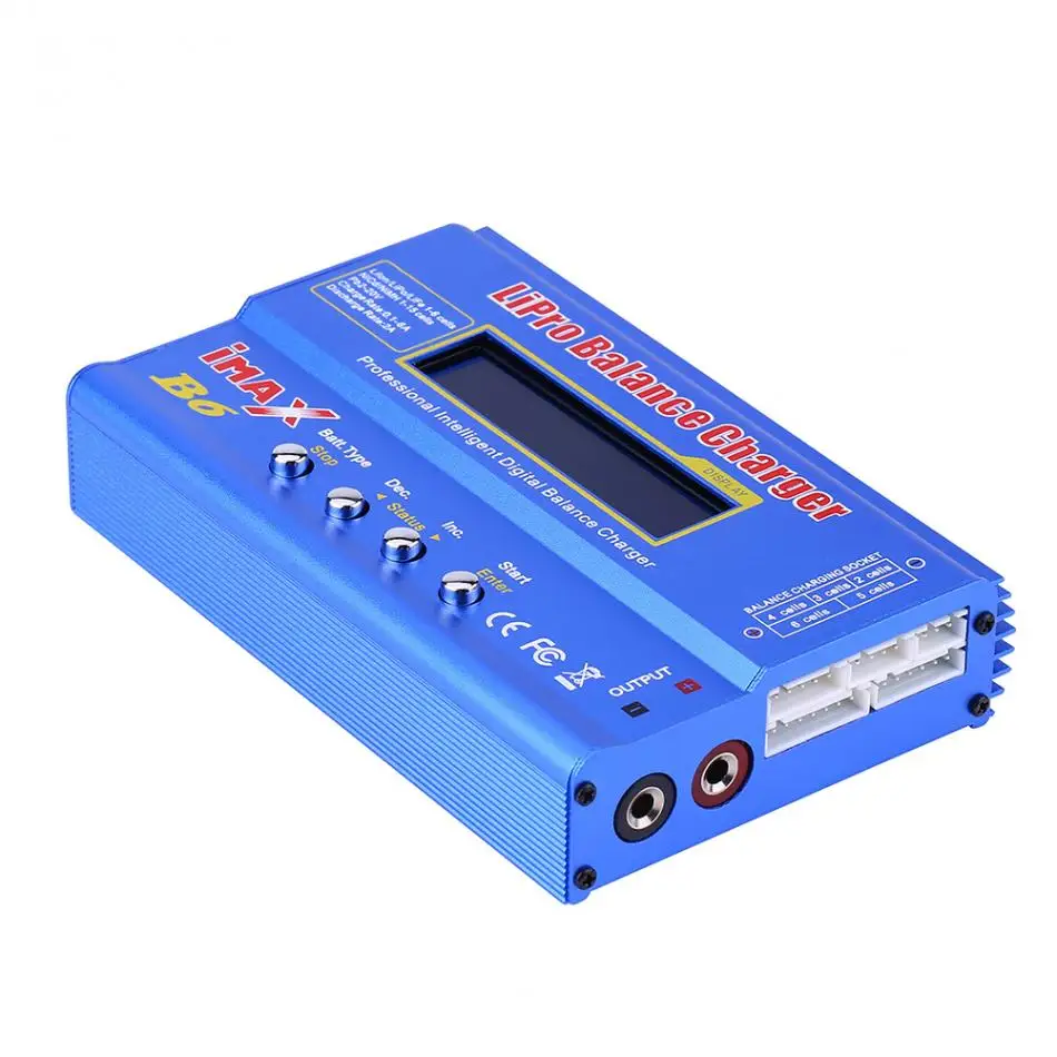 3 типа RC 80W 1 6S зарядное устройство для зарядки Lipo NiMH NiCd Батарея + 12V 5A адаптер