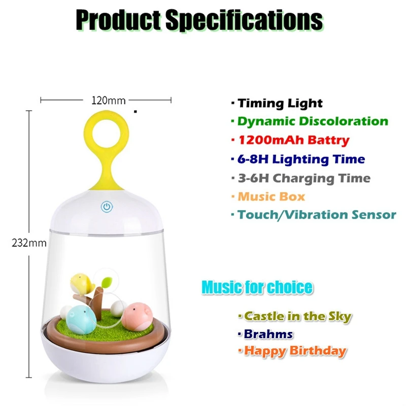 Цветной светодиодный RGB-светильник в виде птичьей клетки настольная лампа с