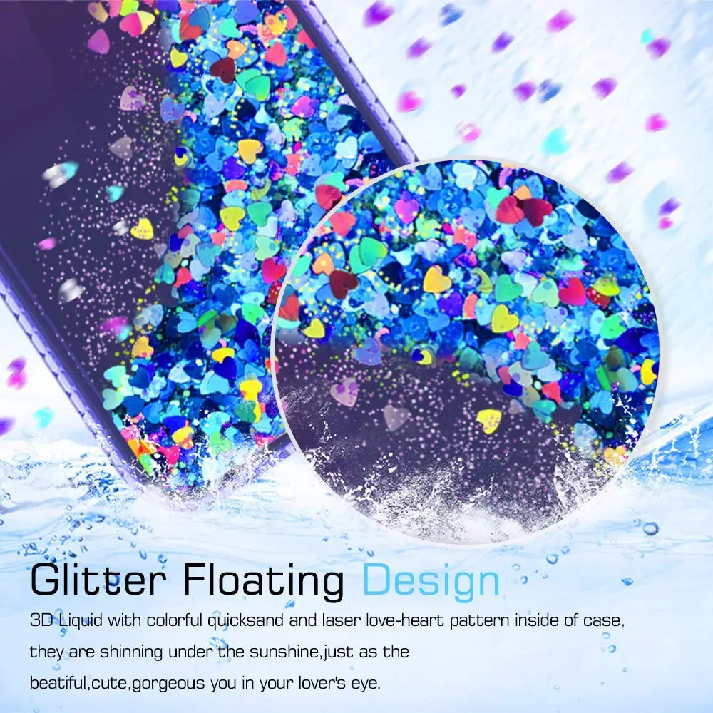 Luxury Bling Diamond Glitter Case For Huawei P20 Lite Coque Nova 3e Liquid Quicksand Floating Sparkle Flowing Cover | Мобильные
