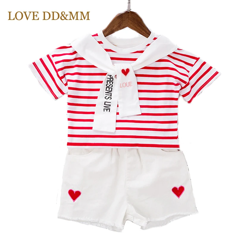 Женский комплект одежды LOVE DD & MM модная повседневная рубашка в полоску и шорты с
