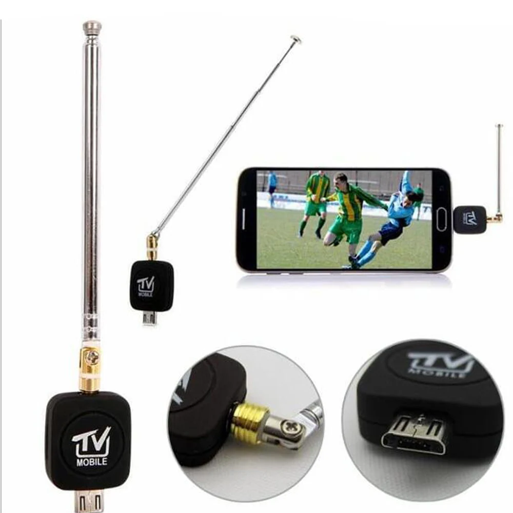 Микро USB DVB T тюнер мини ТВ приемник ключ/антенна THD цифровой мобильный телевизор