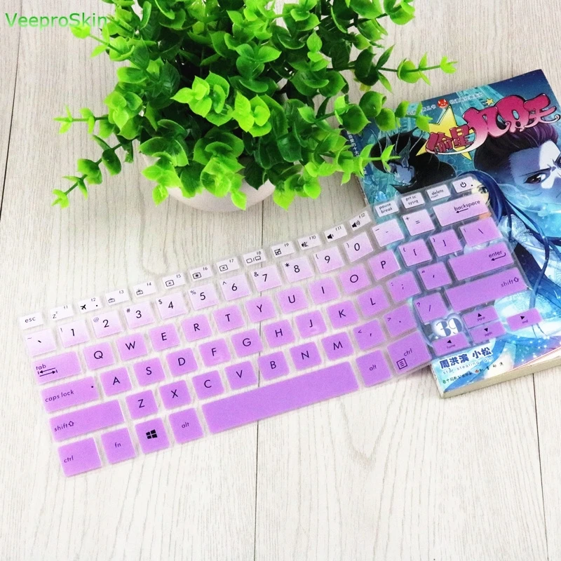 fadepurple Для Asus Vivobook S406 S406U S406U-ABM UX461 14 дюймов чехол для клавиатуры ноутбука протектор - Цвет: fadepurple