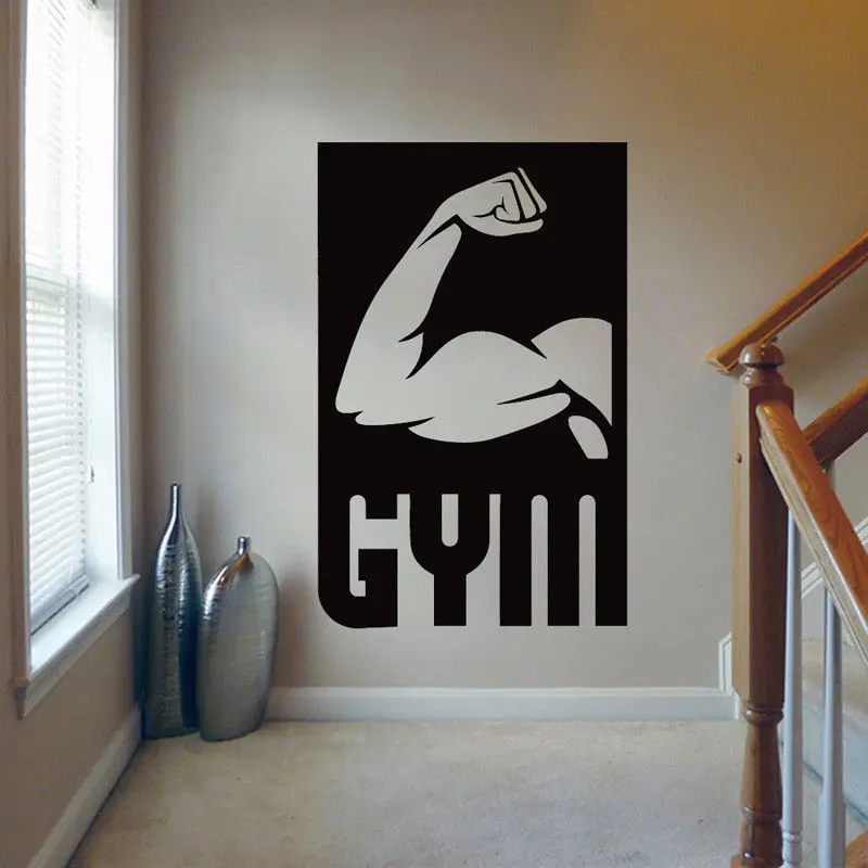 Виниловая наклейка на стену для занятий спортом|vinyl wall|vinyl wall stickerswall sticker |
