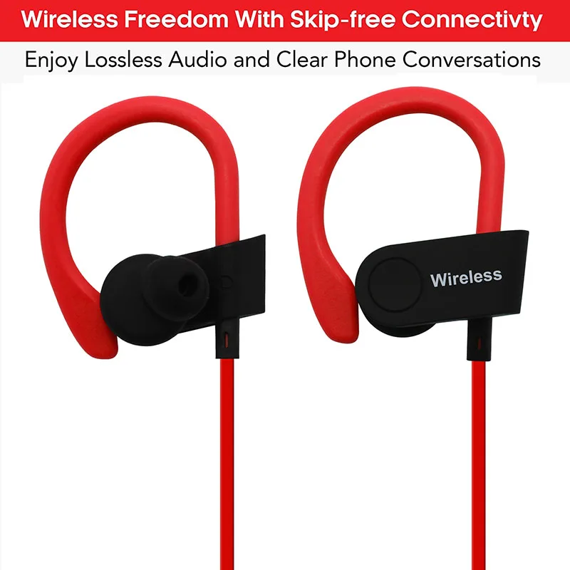 Bluetooth наушники IPX7 водонепроницаемый Беспроводные Спорт бас bluetooth с микрофоном