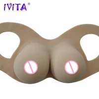 ivita 3200g artificial silicone breast forms realisitic huge breasts for crossdresser transgender drag queen shemale breast form