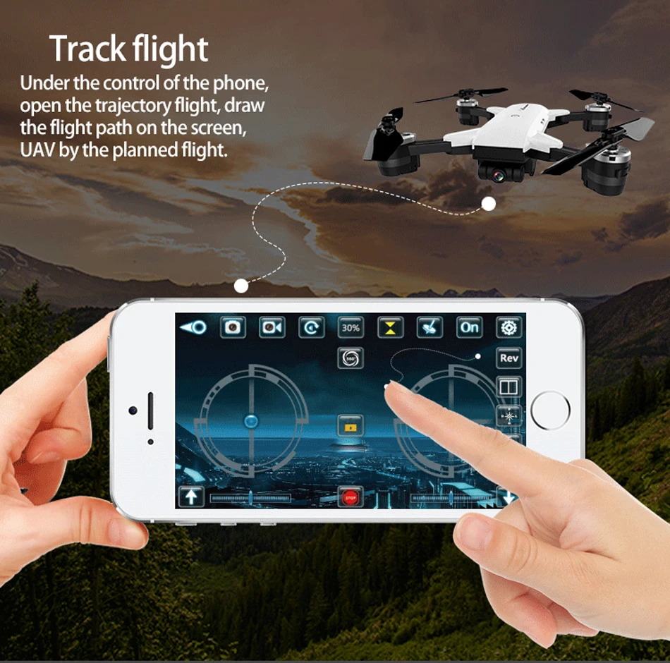 OTRC T 20 Дроны с камерой hd Wi Fi FPV широкоугольной 2 Мп режимом высокой фиксации