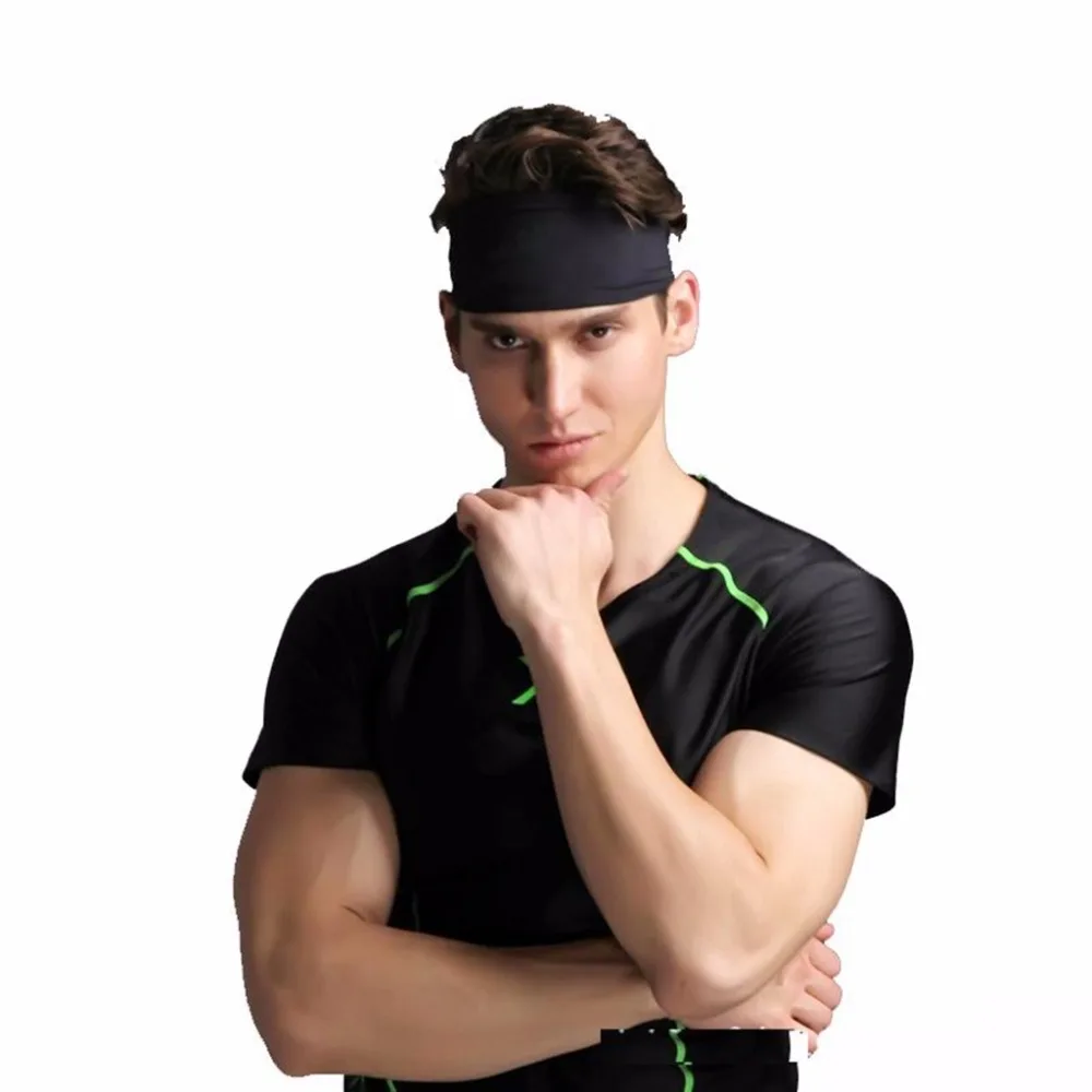 Спортивная головная повязка унисекс для мужчин и женщин высокоэластичная на