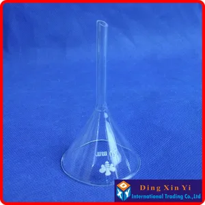 (4 шт.лот) 50 мм воронка, лабораторная стеклянная треугольная воронка, диаметр 50 мм
