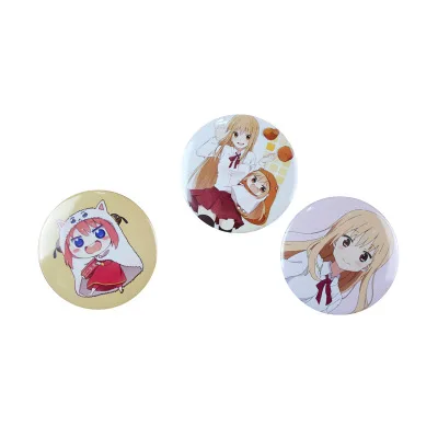 12 типов Himouto! Umaru chan фигурка модель брошь булавки брошки круглый Жесть значок для