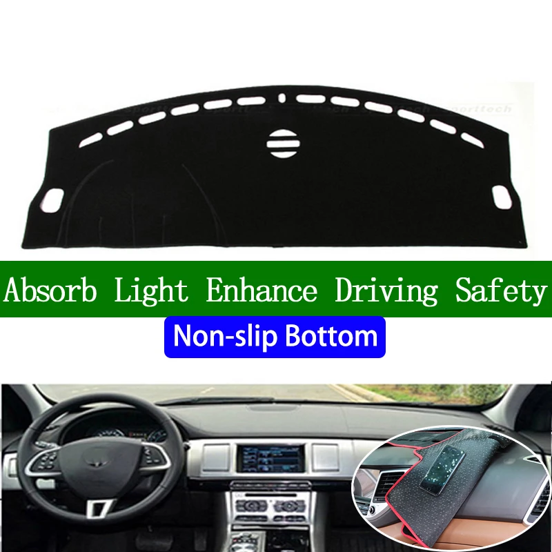 Для Jaguar XF 2010 2011 2012 2013 2014 2015 нескользящая Нижняя крышка приборной панели