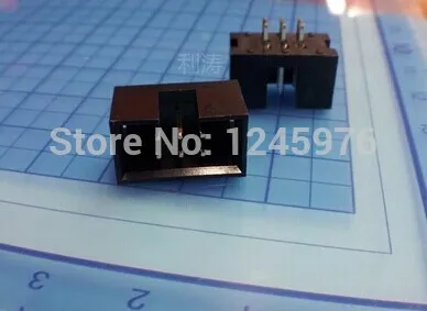 

100pcs DC3 6 Pin Shrouded Male Header Connector 2.54mm+Hot sale
