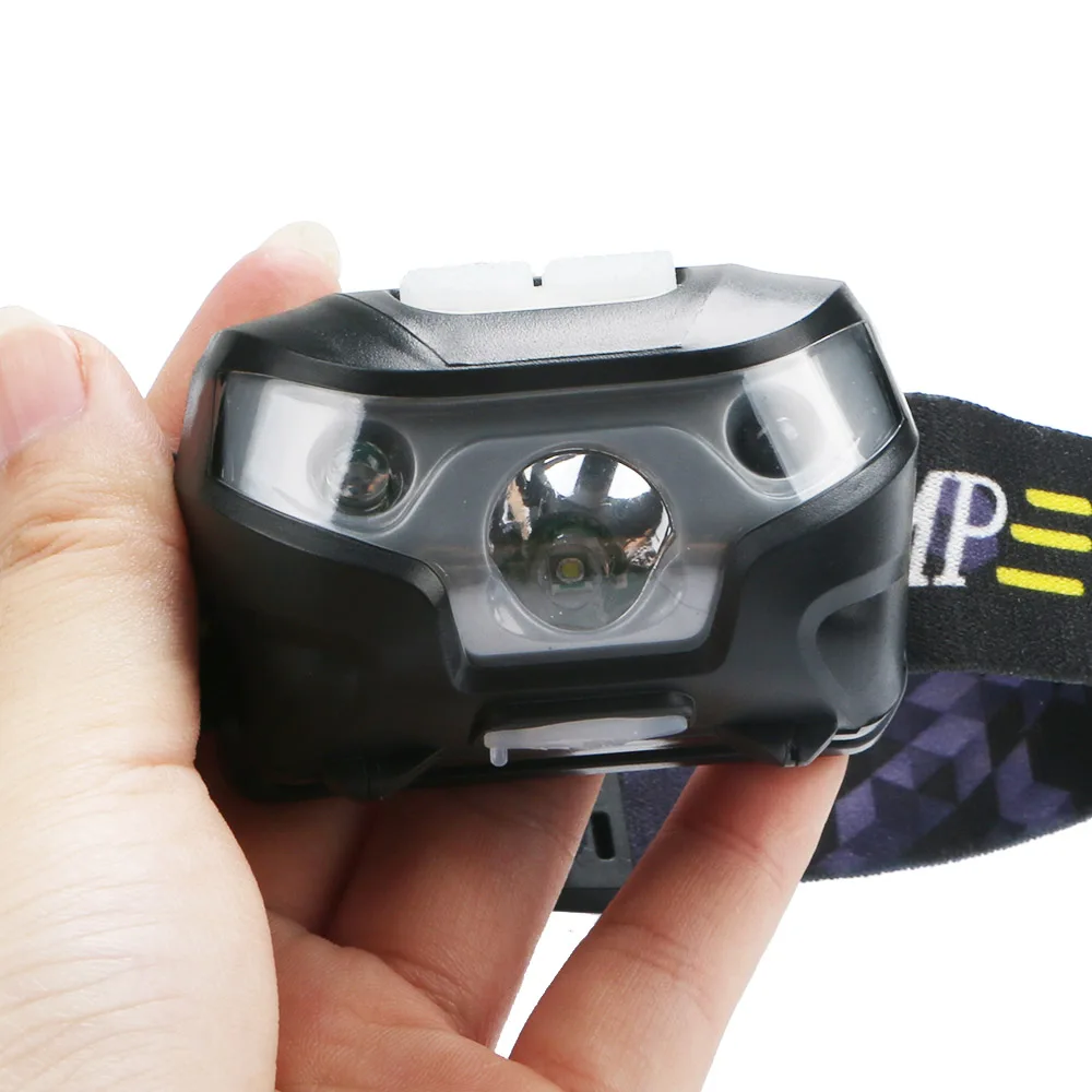 Светильник налобный мини фонарь с зарядкой от USB светодиодный датчиком движения