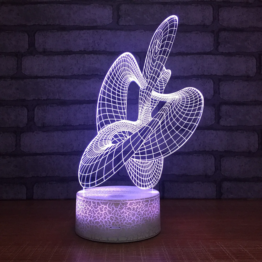 Креативные красочные настольные лампы абстрактная маленькая Usb мощная