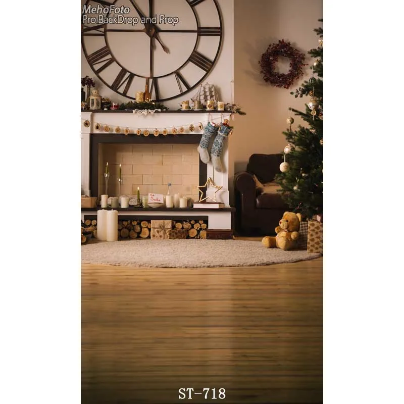 

5X7ft Christmas background Christmas gift computer printed Children Baby Photography Background for Photo Studio ST-718