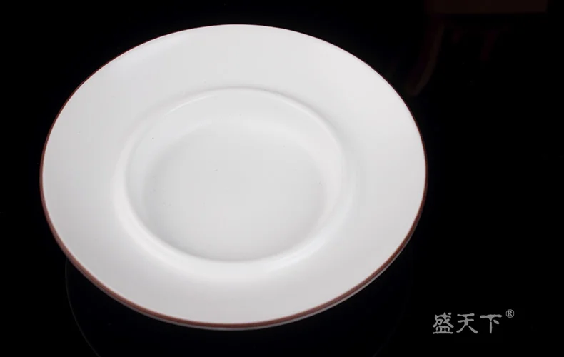 Jingdezhen Ding Kiln матовый белый коричневый обод белый керамический гайвань Gongfu заваривание чая чашка Gaiwan 160 мл керамический Tureen три чаши