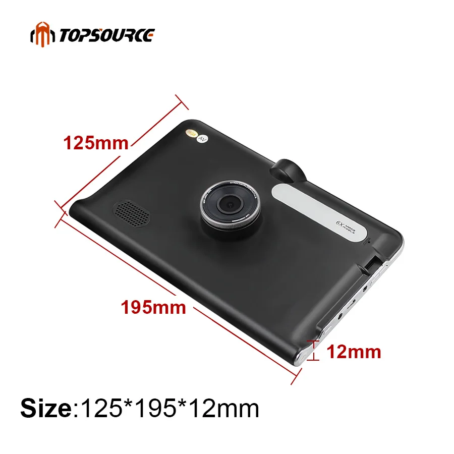 Topsource 7 ''автомобильный gps навигации 16 г/512 МБ AVIN android с DVR заднего вида