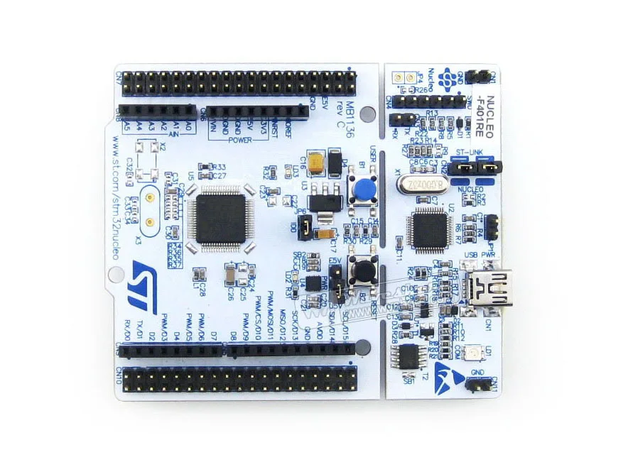 Оригинальная плата для разработки ST NUCLEO-F401RE STM32 F4 series-с STM32F401RE MCU поддержка ArduinoFree |